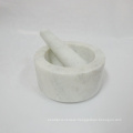 15x8cm White Marble Mortar and Pestle